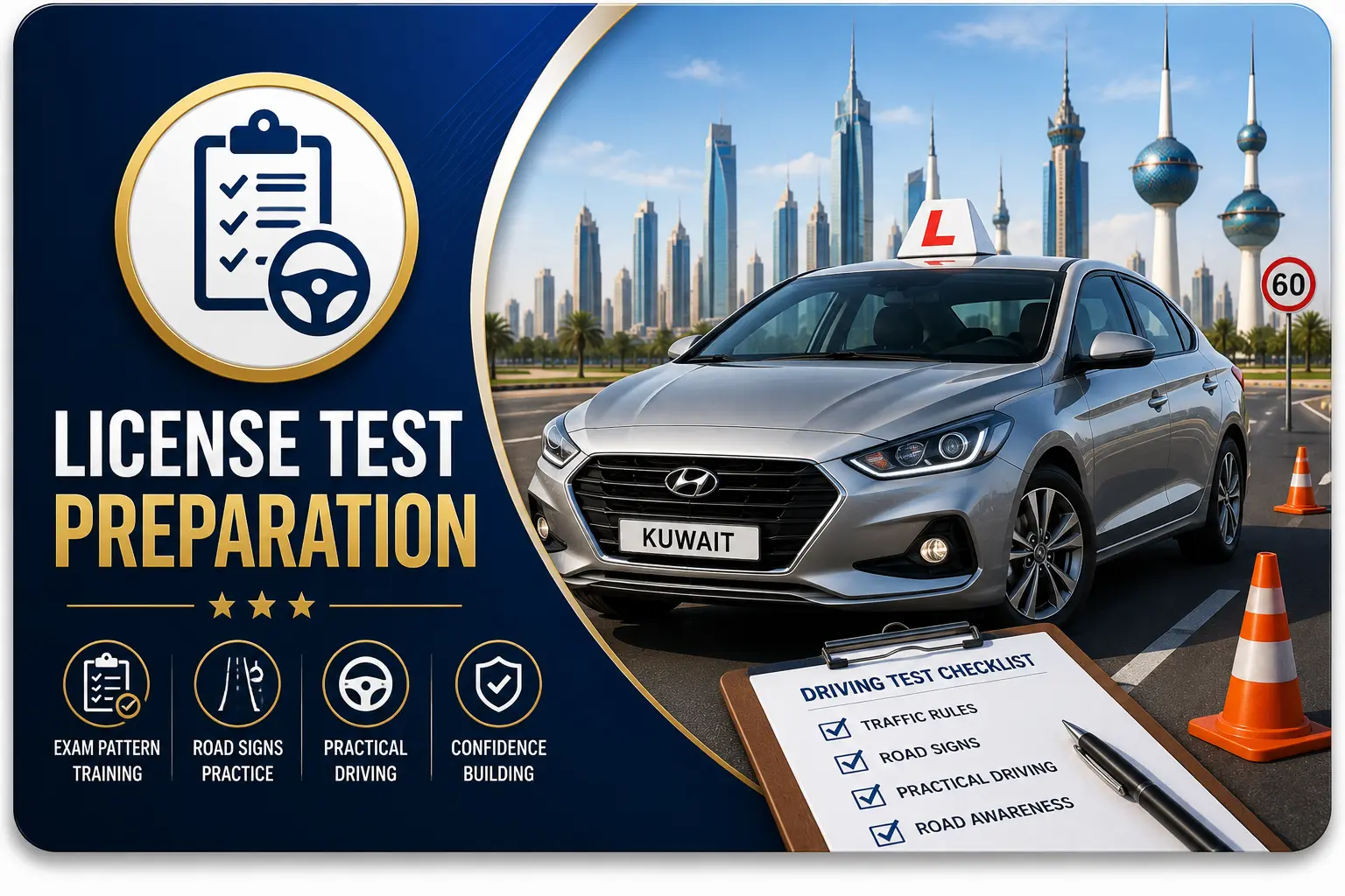 Kuwait Driving License Test Preparation
